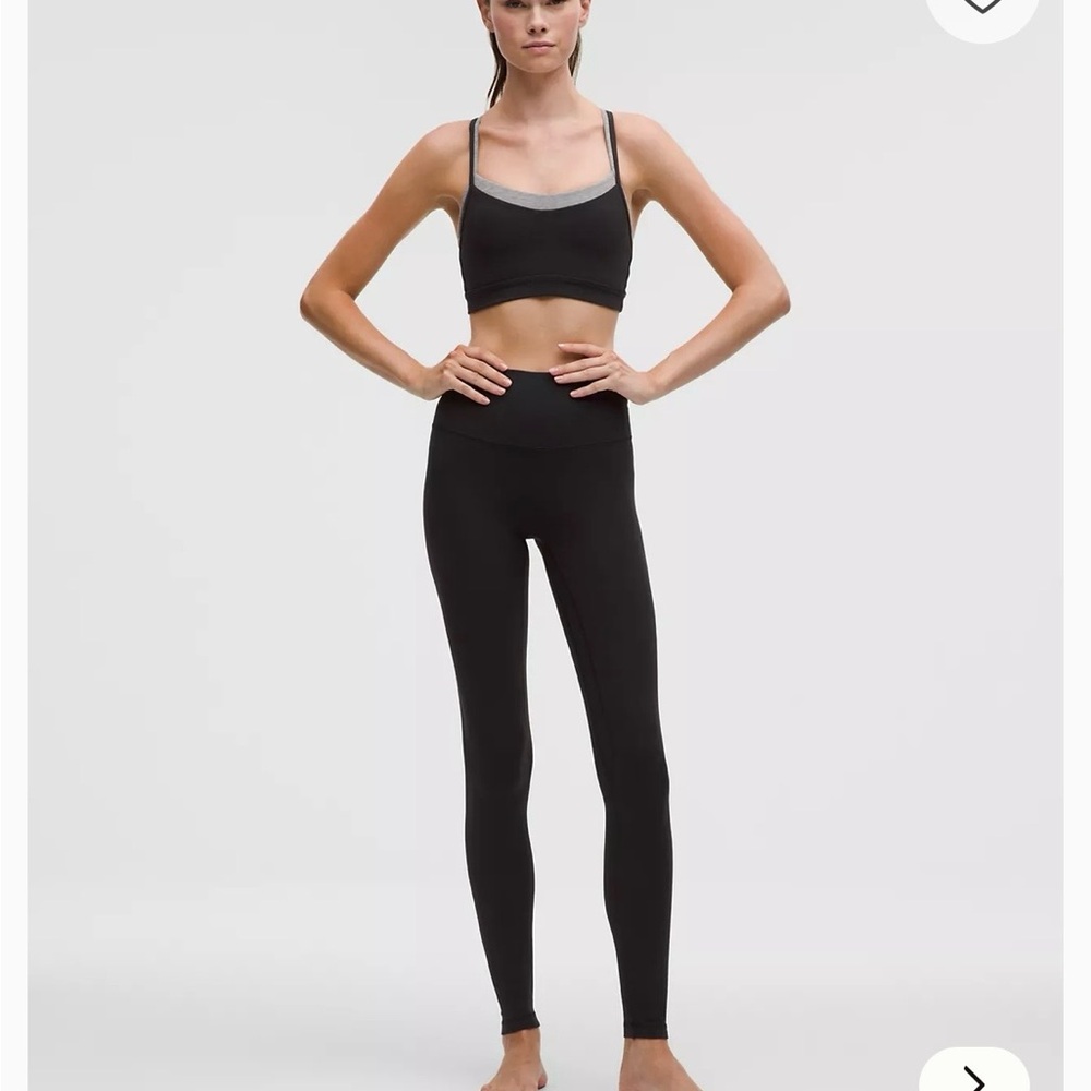 lululemon athletica Black velour Leggings